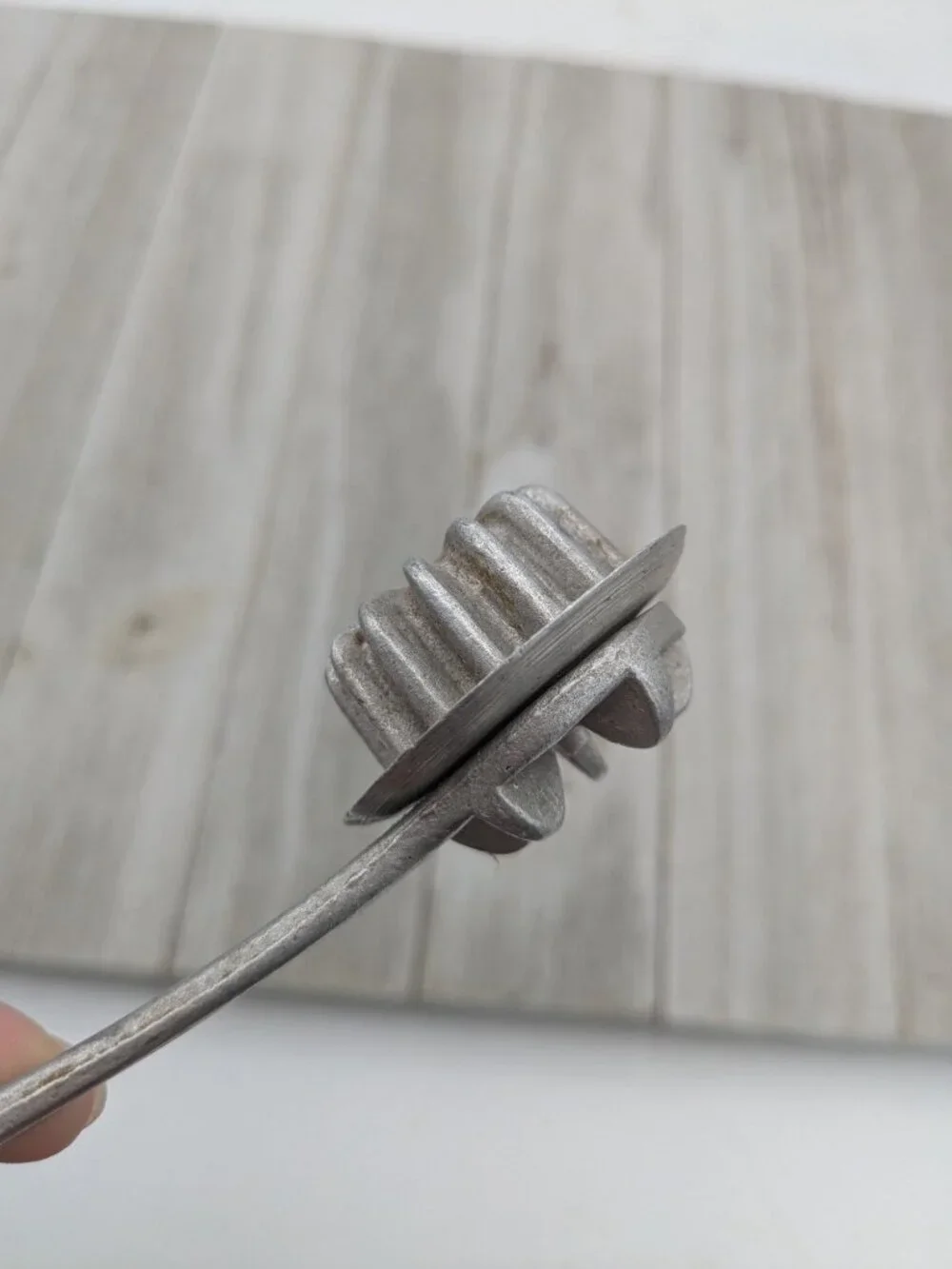Vintage Aluminum Pastry Pie Crimper Sealer Wheel Pastry Cutter